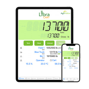 Agrimatics Libra cart on tablet and smart phone
